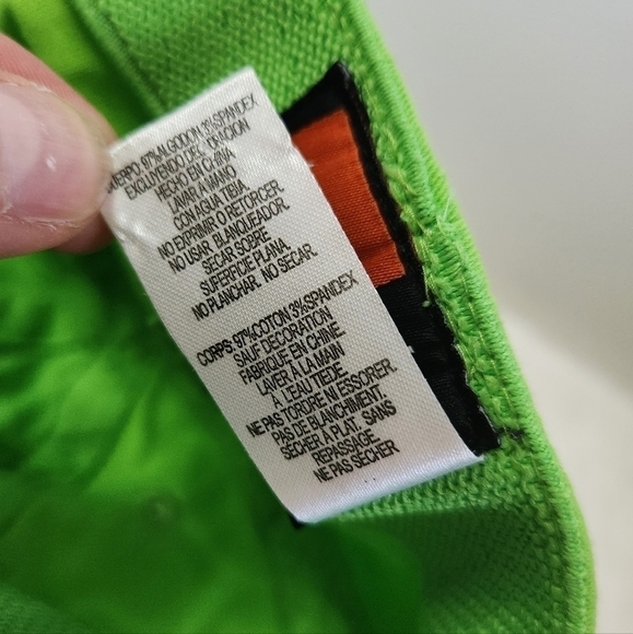 Nike Lime Green Black White Swoosh Just Do It Baseball Hat Cap Unisex Size 4-7 - Picture 11 of 11